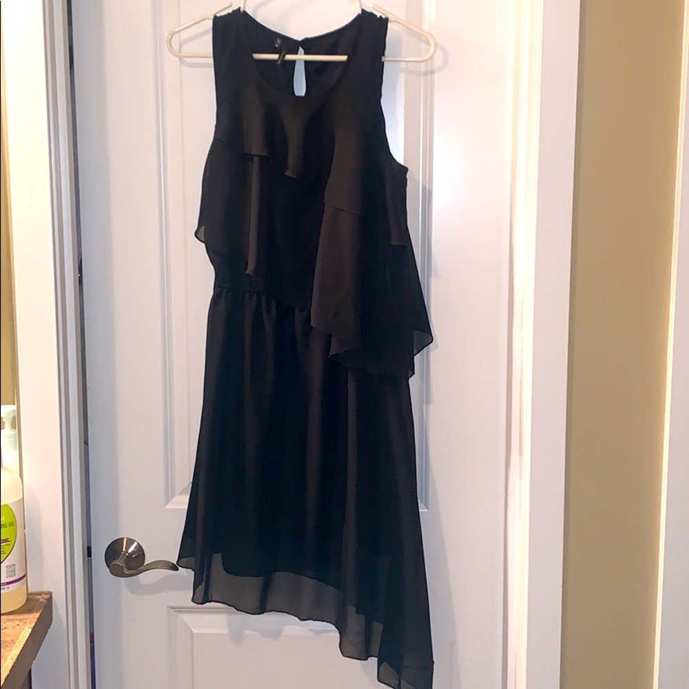 Maurices black asymmetrical dress Medium